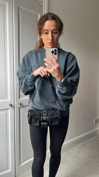 Prada Vintage Nylon Buckle Shoulder Bag