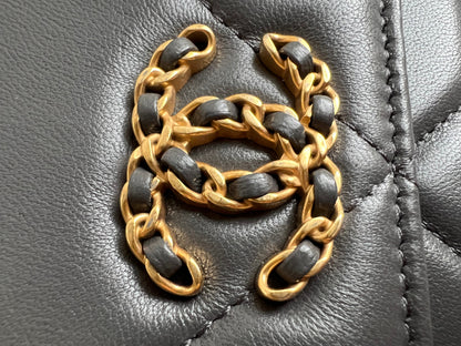 Chanel Grey 19 Wallet on Chain