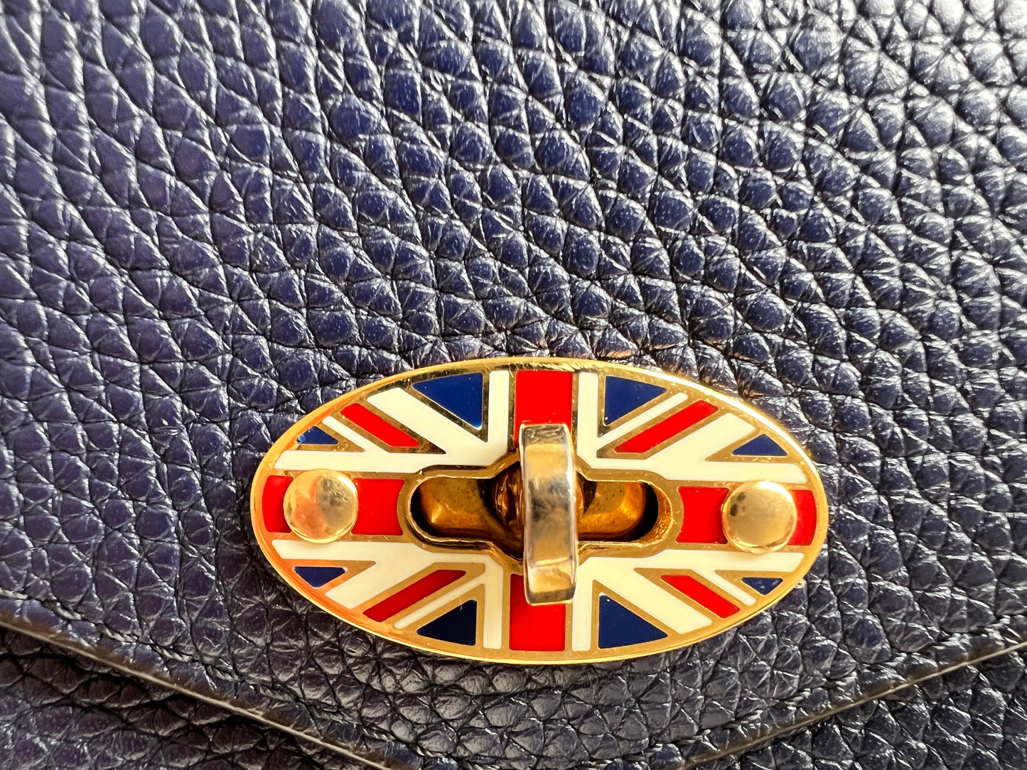 Mulberry Union Jack Midnight Darley Round Shoulder Clutch