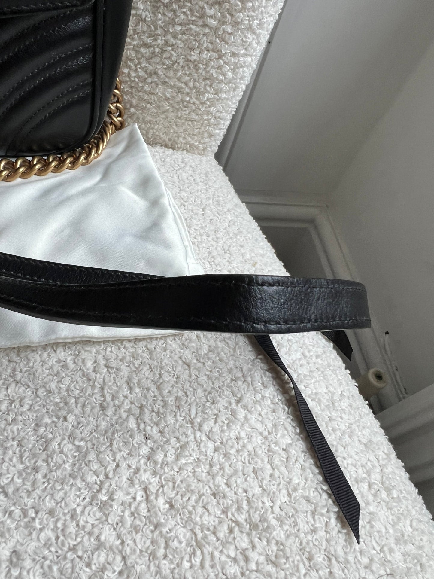 Gucci GG Black Marmont Small Shoulder Bag (RRP £2070)
