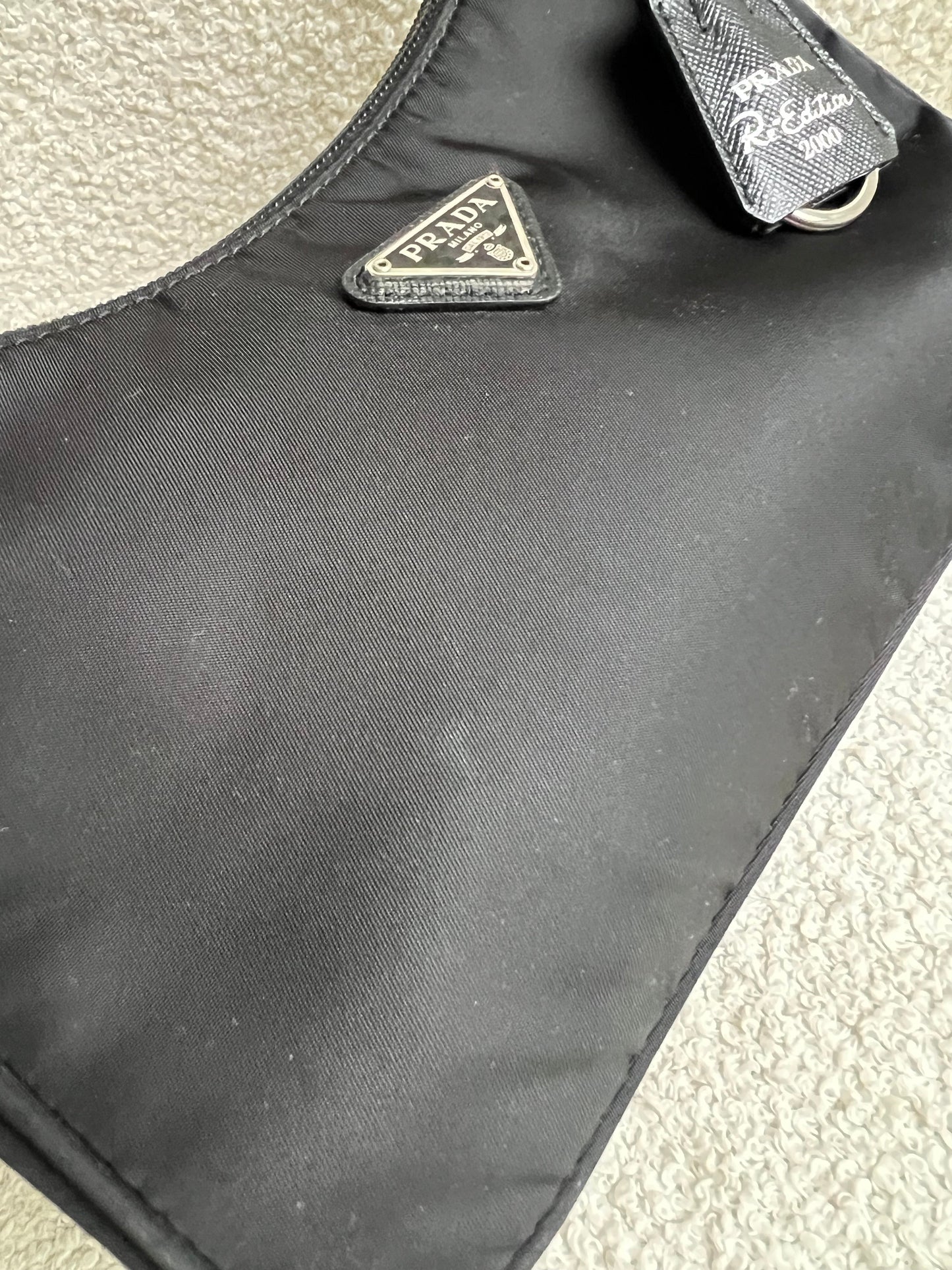 Prada Re-edition Black Nylon Shoulder Bag (RRP £920)
