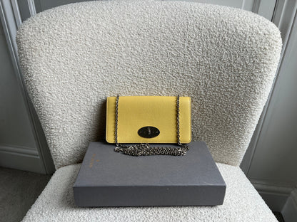 Mulberry Camomile Yellow Bayswater Clutch (RRP £495)