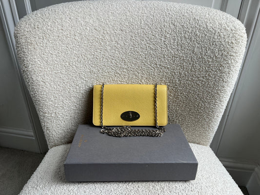 Mulberry Camomile Yellow Bayswater Clutch (RRP £495)