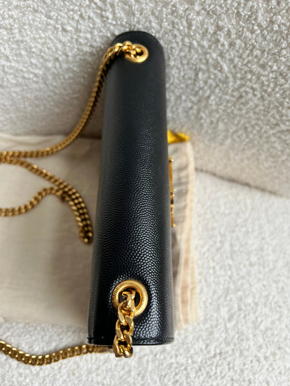 Yves Saint Laurent (YSL) Black Small Kate with Gold Hardware (RRP £1,550)