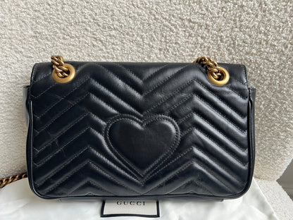 Gucci GG Black Marmont Small Shoulder Bag (RRP £2070)