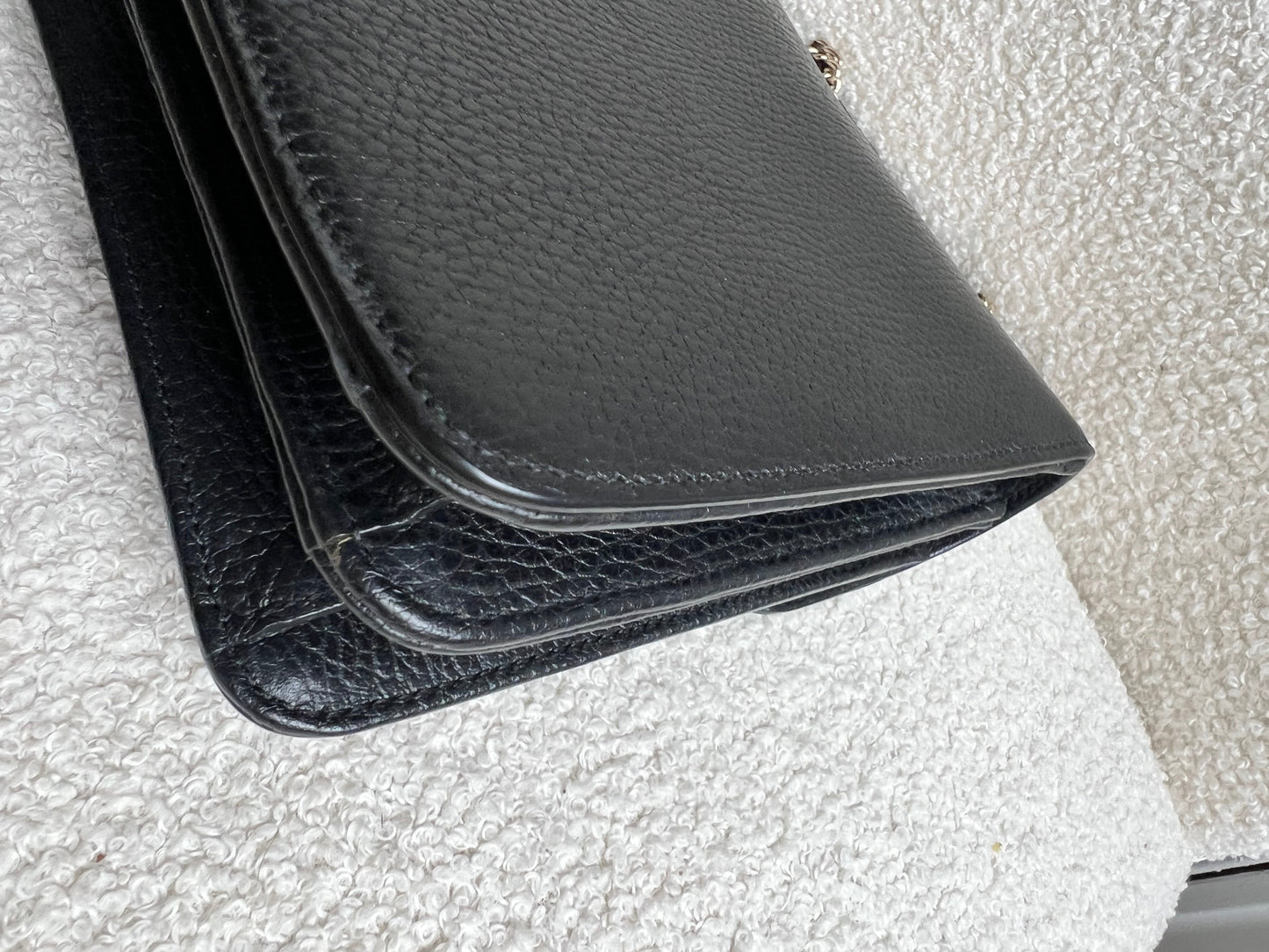 Gucci Interlocking GG Black Small Shoulder Bag