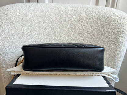Gucci GG Black Marmont Small Shoulder Bag (RRP £1440)