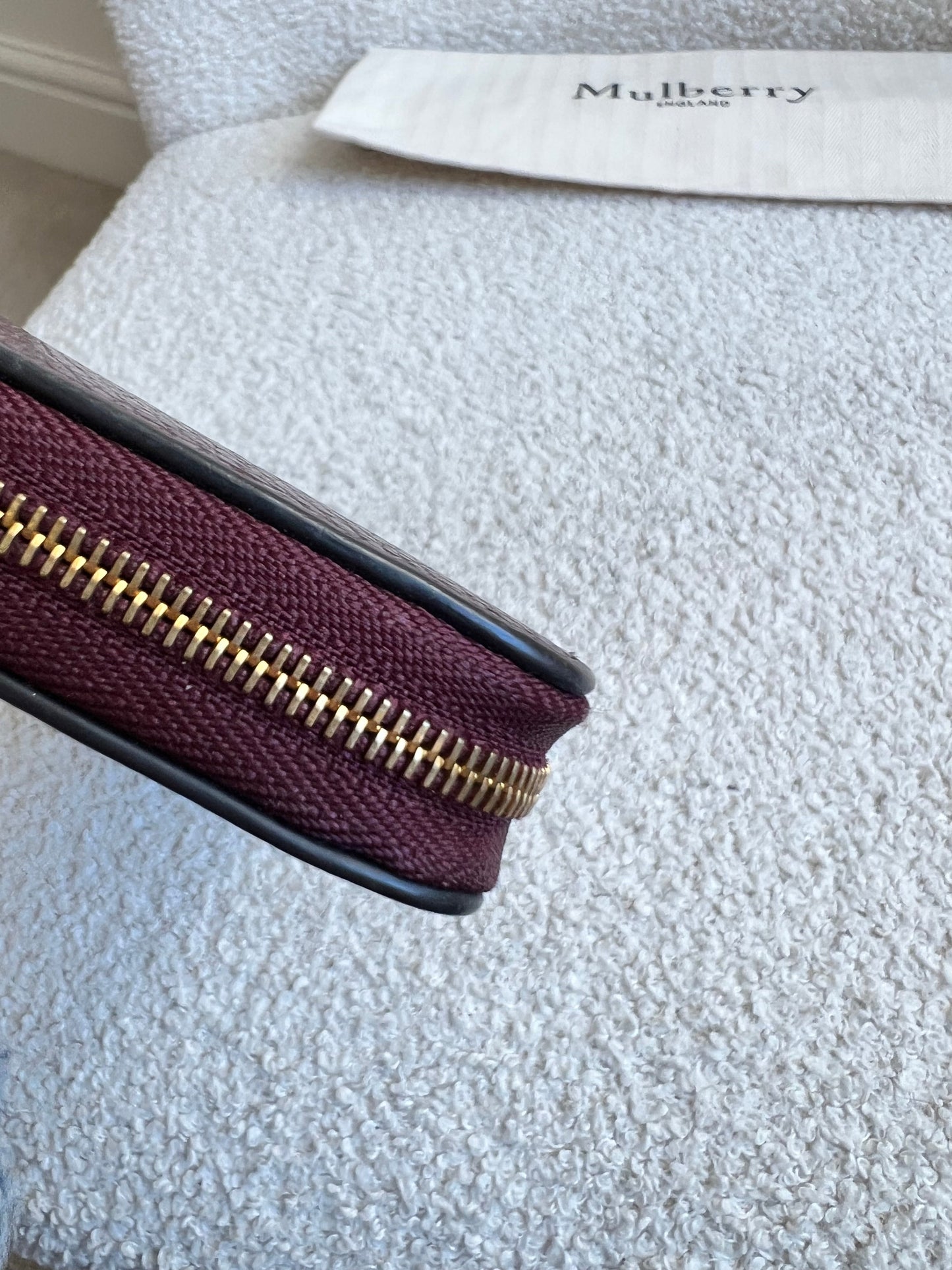 Mulberry Oxblood Continental Wallet (RRP £345)