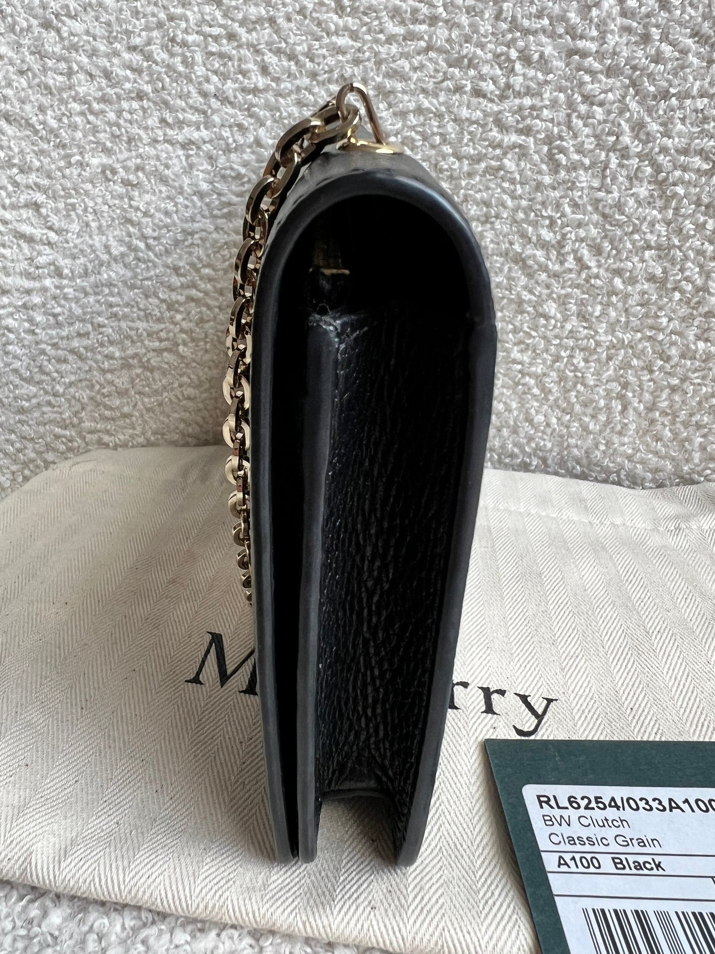Mulberry Black Bayswater Clutch (RRP £495)
