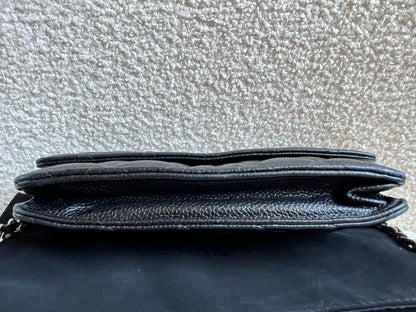 Chanel Wallet on Chain in Black Caviar Silver Hardware (RRP £2,930)