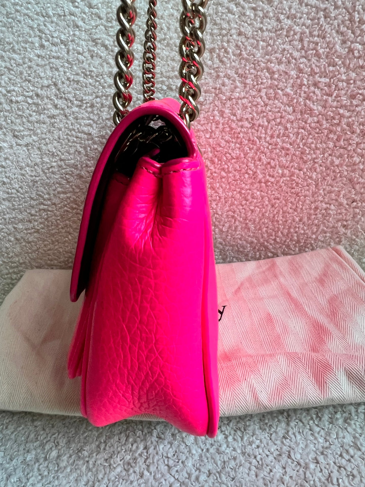 Mulberry Neon Pink Mini Darley Shoulder Bag (RRP £725)