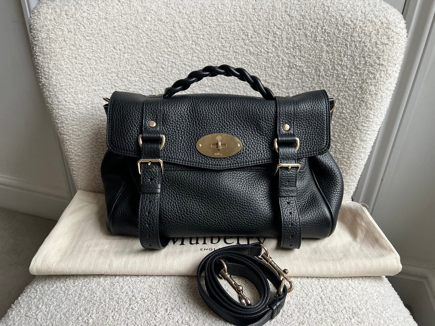 Mulberry Black Regular Alexa (RRP £1250)