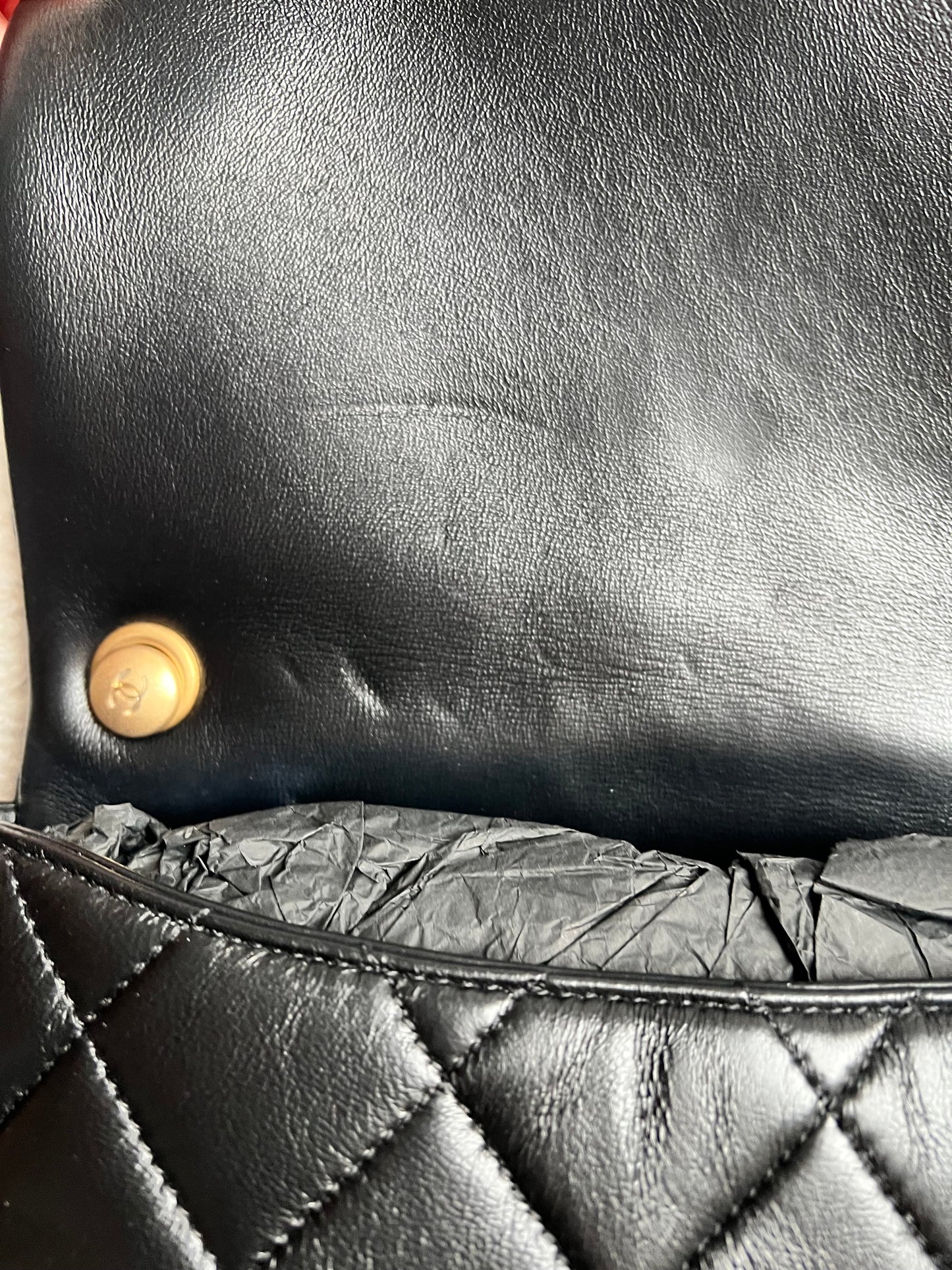 Chanel Candy Chain Mini Flap in Black Lambskin