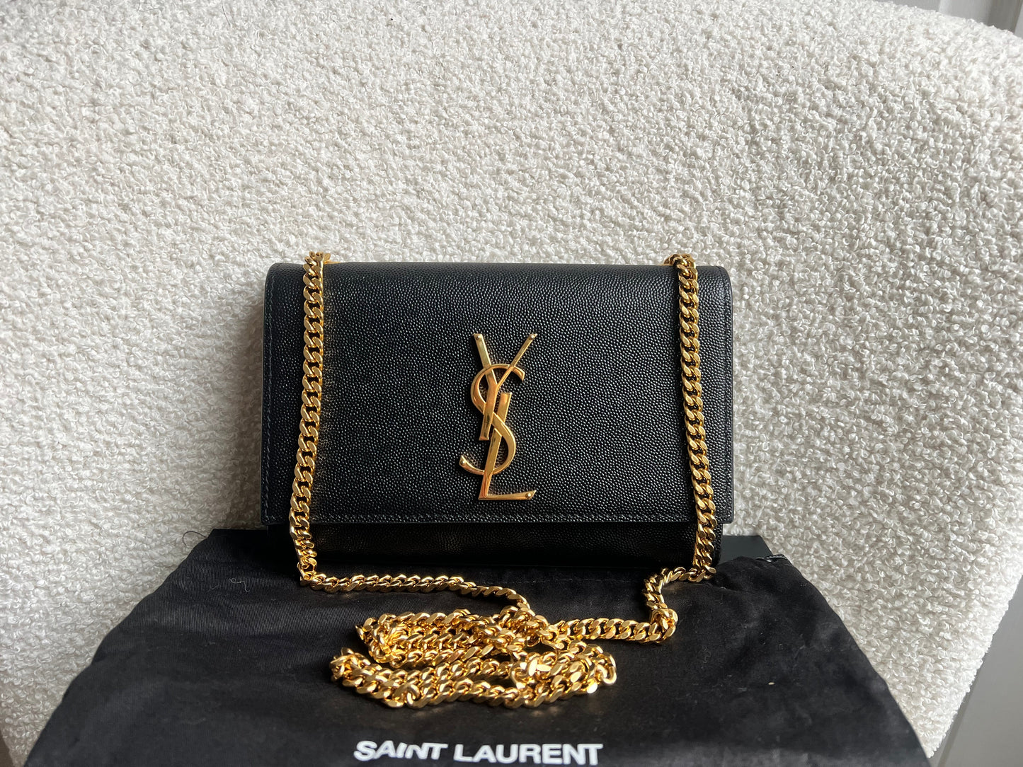Yves Saint Laurent (YSL) Black Small Kate with Gold Hardware (RRP £1,550)