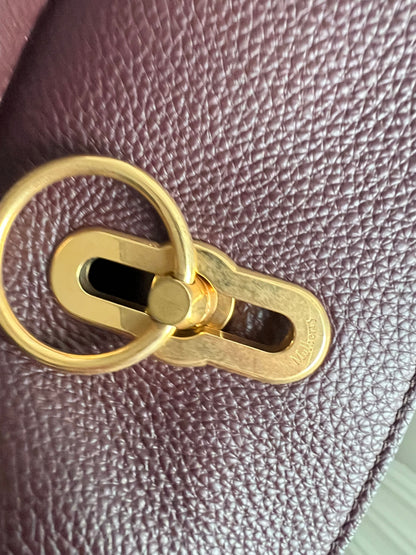Mulberry Large Leighton in Oxblood with Gold Hardware (RRP £1,095)