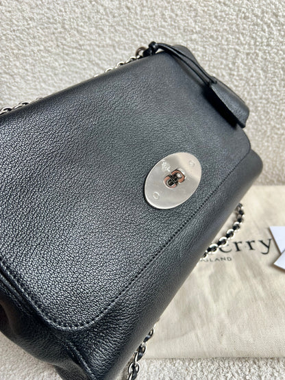 Mulberry Black Medium Lily with Silver Hardware (RRP £1095)