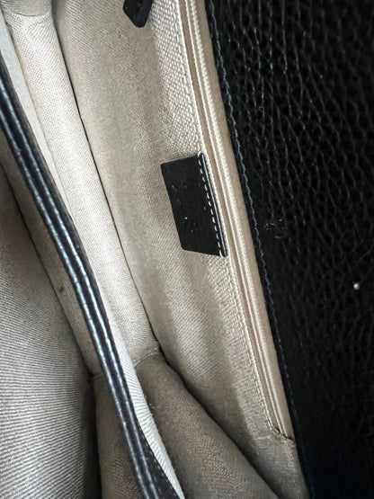 Gucci Interlocking GG Black Medium Shoulder Bag