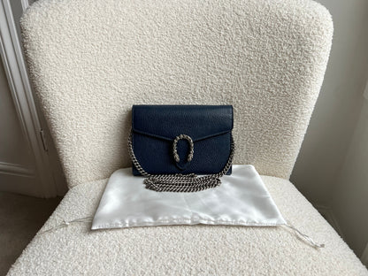 Gucci Dionysus Navy Mini Chain Bag (RRP £1340)