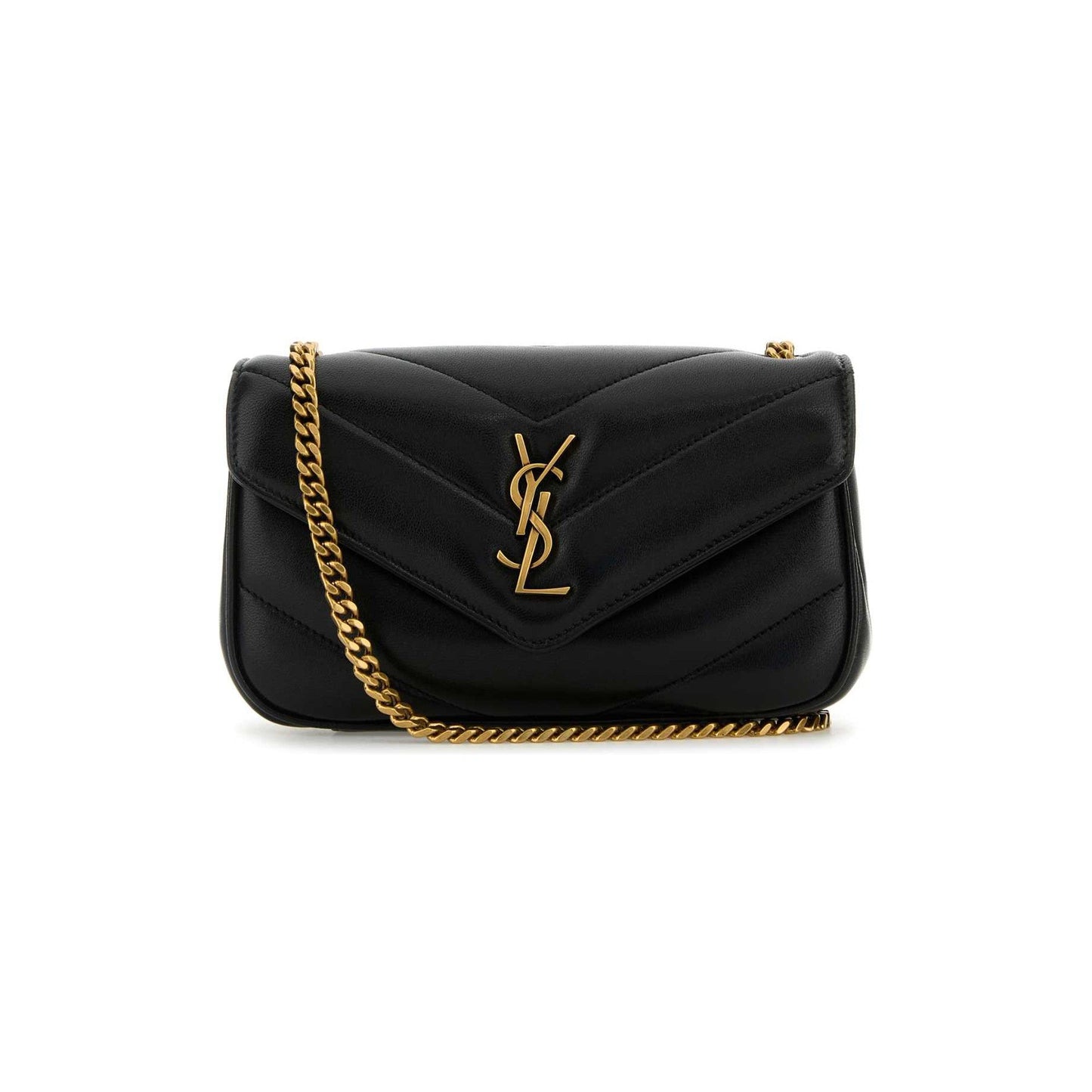 LOULOU MINI in lambskin in Black