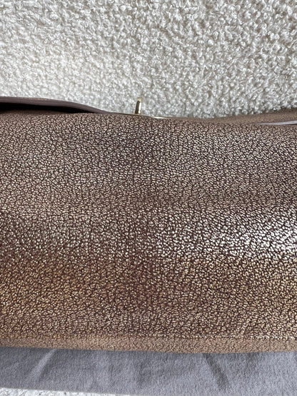 Mulberry Metallic Mushroom Clemmie Clutch (RRP £695)