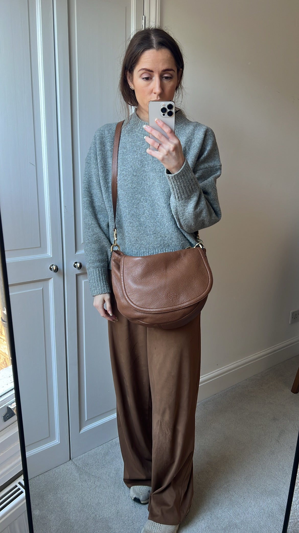 Mulberry Oak Large Effie Satchel