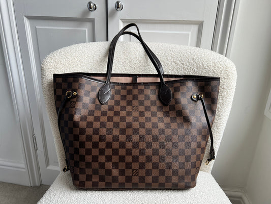 Louis Vuitton Neverfull MM Damier Ebene Cherry Interior (RRP £1,430)