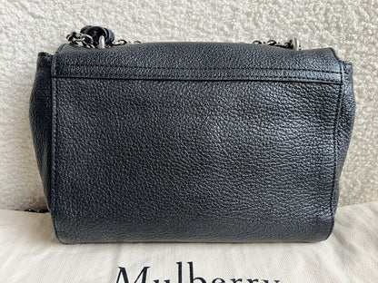 Mulberry Black Regular Lily with Silver Hardware (RRP £995)