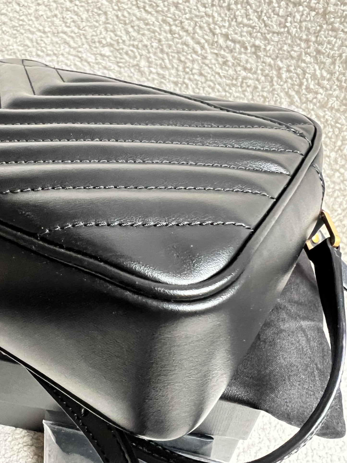 Yves Saint Laurent (YSL) Black Lou Camera Bag (RRP £1,350)