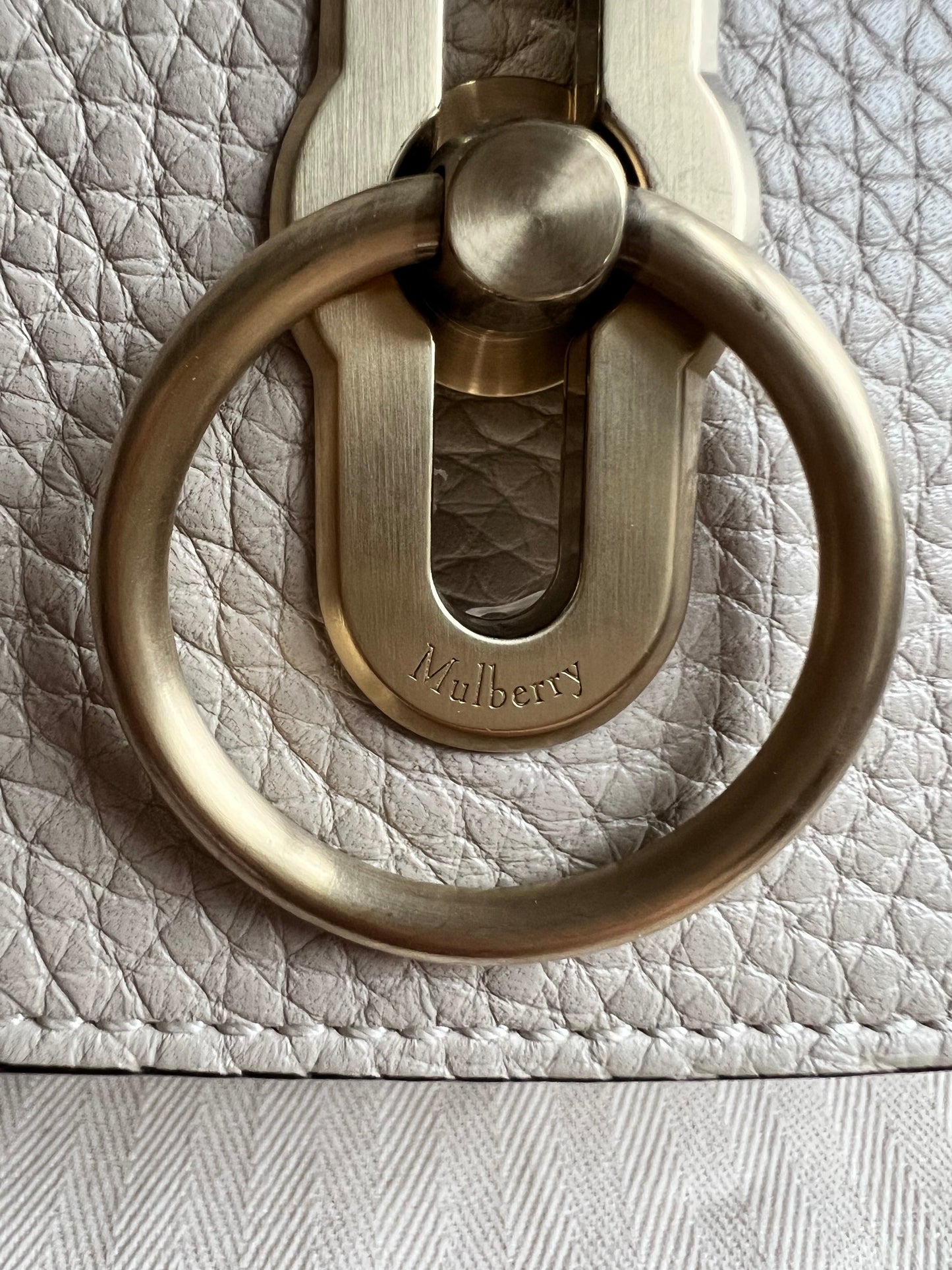 Mulberry Chalk Soft Amberley Satchel (RRP £1,195)