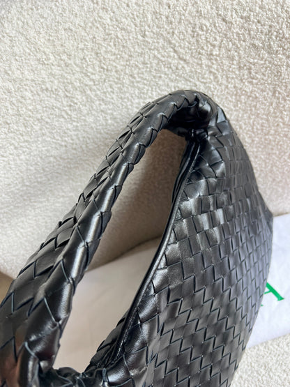 Bottega Veneta Black Small Hop Intraciatto (RRP £3370)