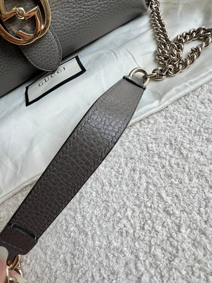 Gucci Interlocking GG Grey Medium Top Handle Bag (RRP £1,150)