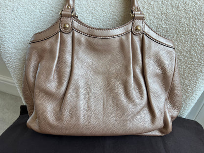 Gucci Winter Rose Leather Medium Sukey Tote Bag