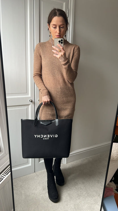 Givenchy Large Antigona Black Canvas Tote Bag