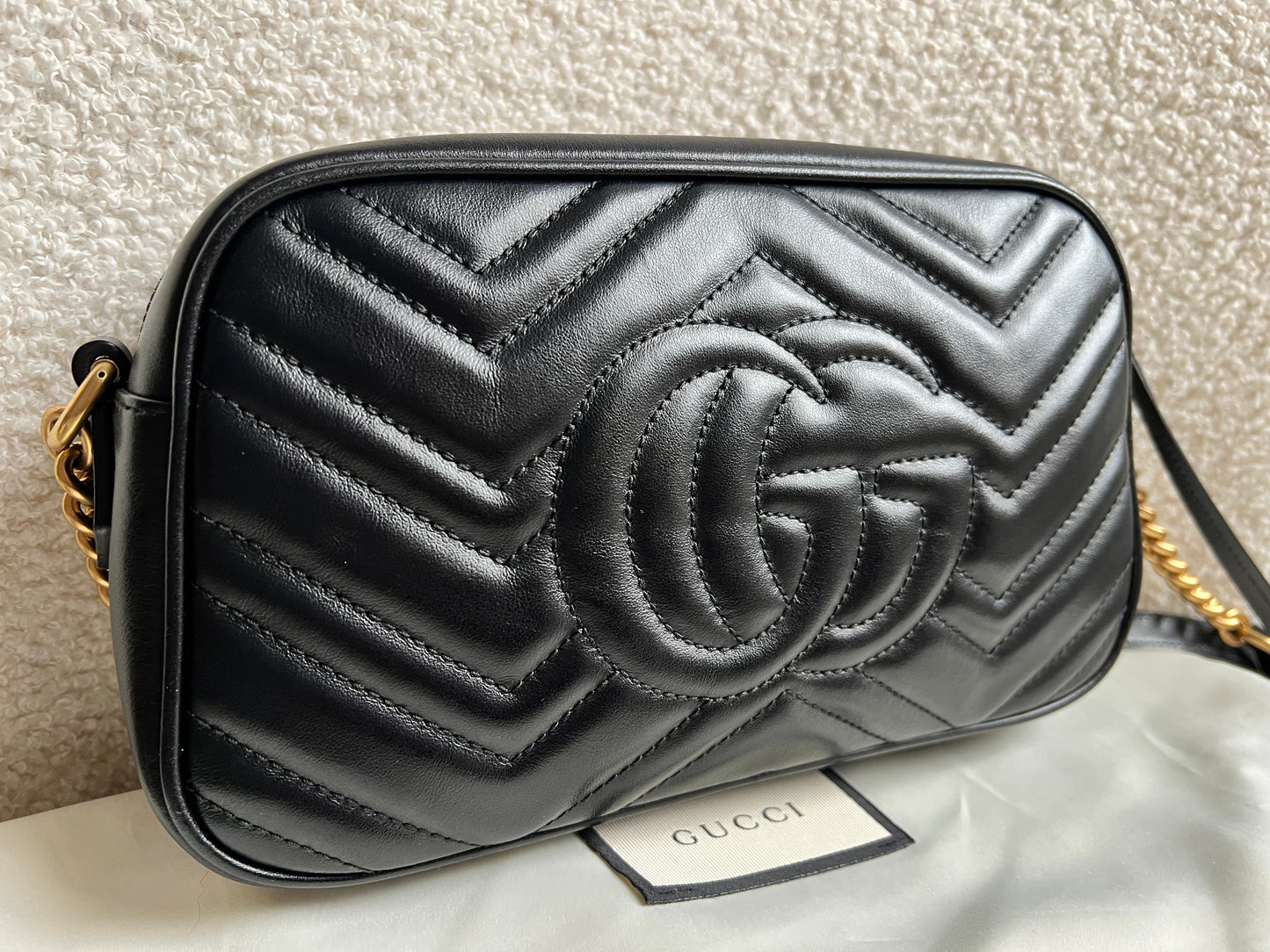 Gucci GG Black Marmont Small Shoulder Bag (RRP £1440)