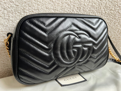 Gucci GG Black Marmont Small Shoulder Bag (RRP £1440)