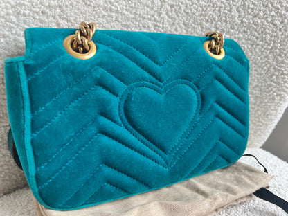 Gucci GG Mini Velvet Marmont Mini Shoulder Bag (RRP £1295)