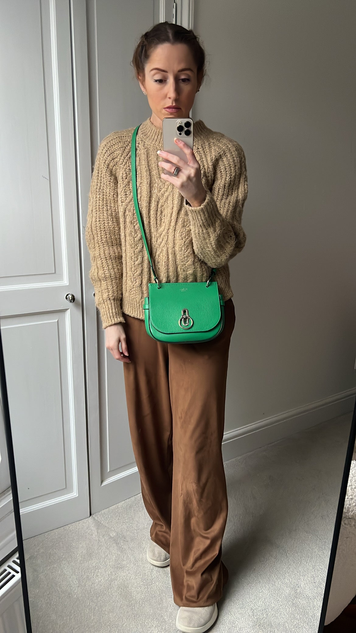 Mulberry Lawn Green Amberley Satchel (RRP £795)