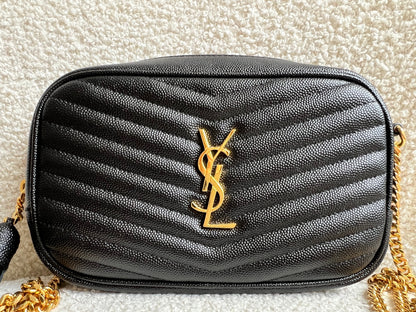 Yves Saint Laurent (YSL) Black Mini Lou Camera Bag (RRP £1285)