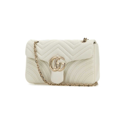 GG Marmont white medium shoulder bag
