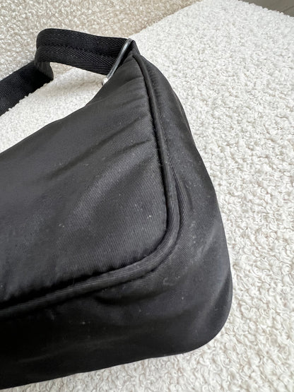 Prada Re-edition Black Nylon Shoulder Bag (RRP £920)
