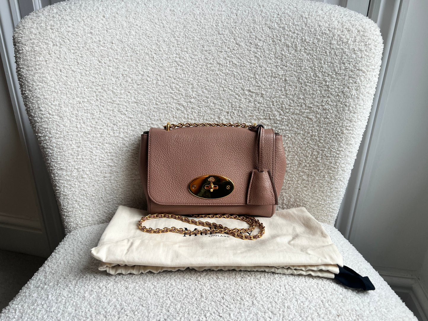 Mulberry Dark Blush Regular Lily with Gold Hardware (RRP £995)