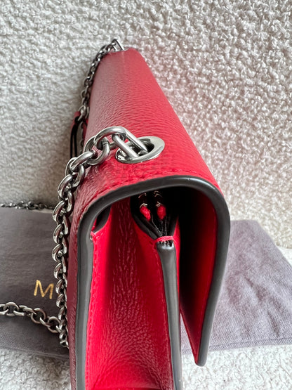 Mulberry Lancaster Red Small Darley Shoulder Bag (RRP £695)