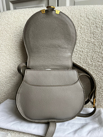 Chloe Small Cashmere Grey Marcie Saddle Bag (RRP £1050)