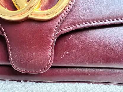 Gucci Burgundy Small Arli Shoulder Bag