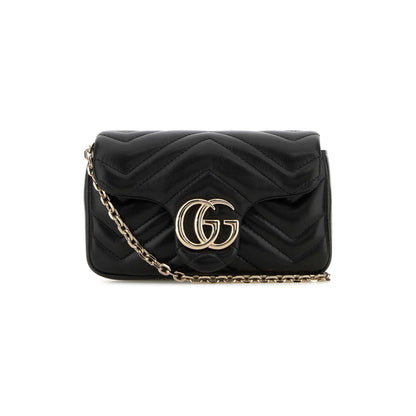 GG Marmont black mini shoulder bag