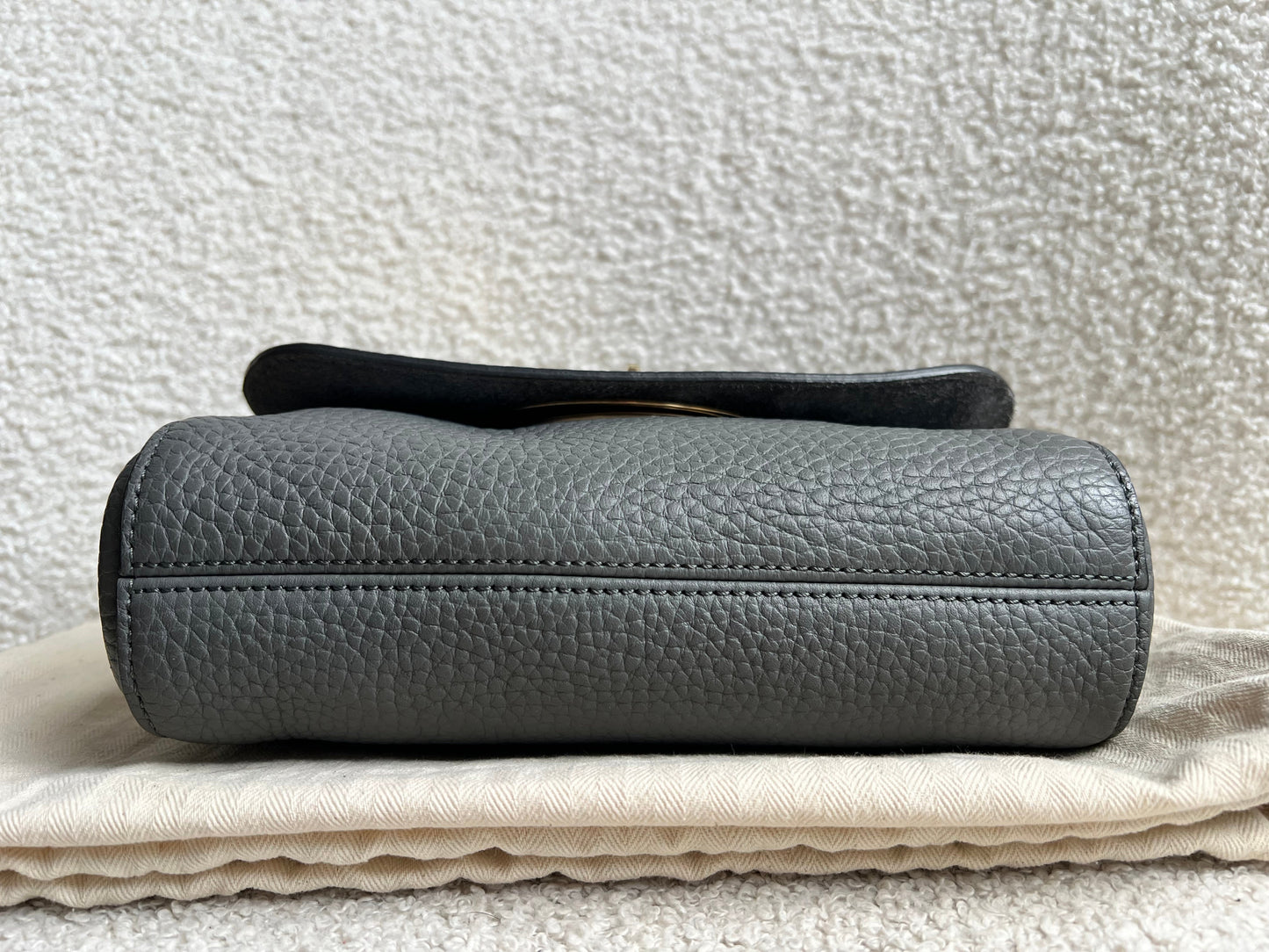 Mulberry Solid Grey Regular Top Handle Lily (RRP £1095)