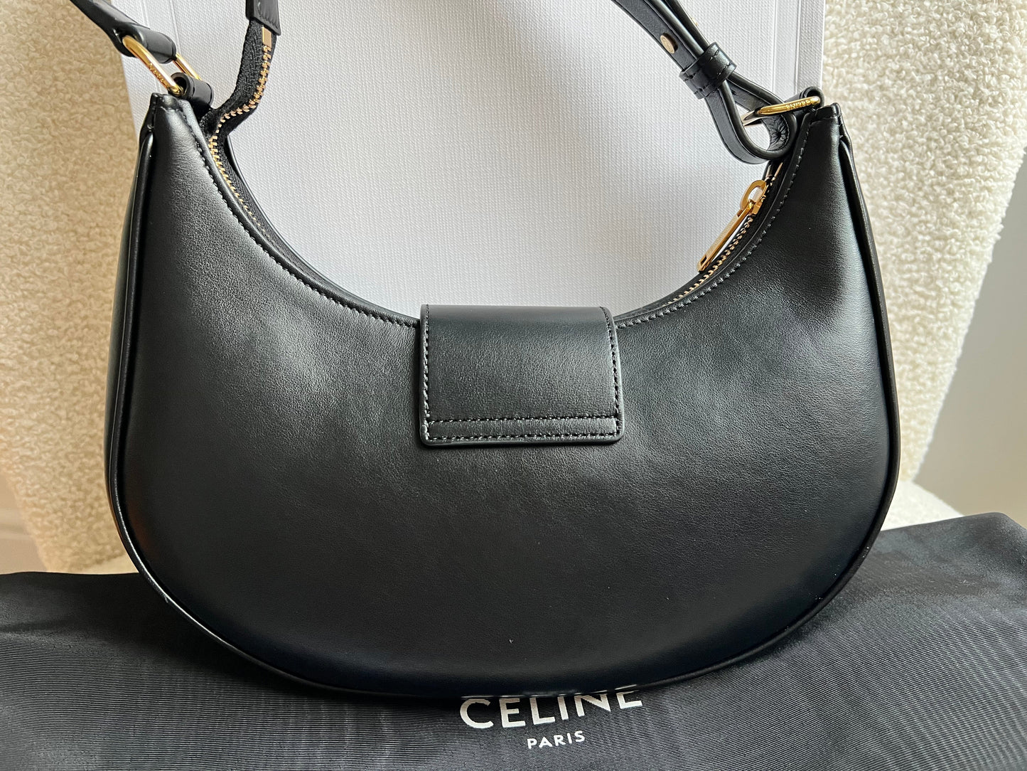 Celine Medium Ava Triomphe in Black (RRP £1850)