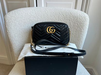 Gucci GG Black Marmont Small Shoulder Bag (RRP £1440)