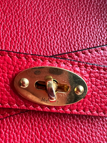 Mulberry Fiery Red Zipped Bayswater (RRP £1,350)