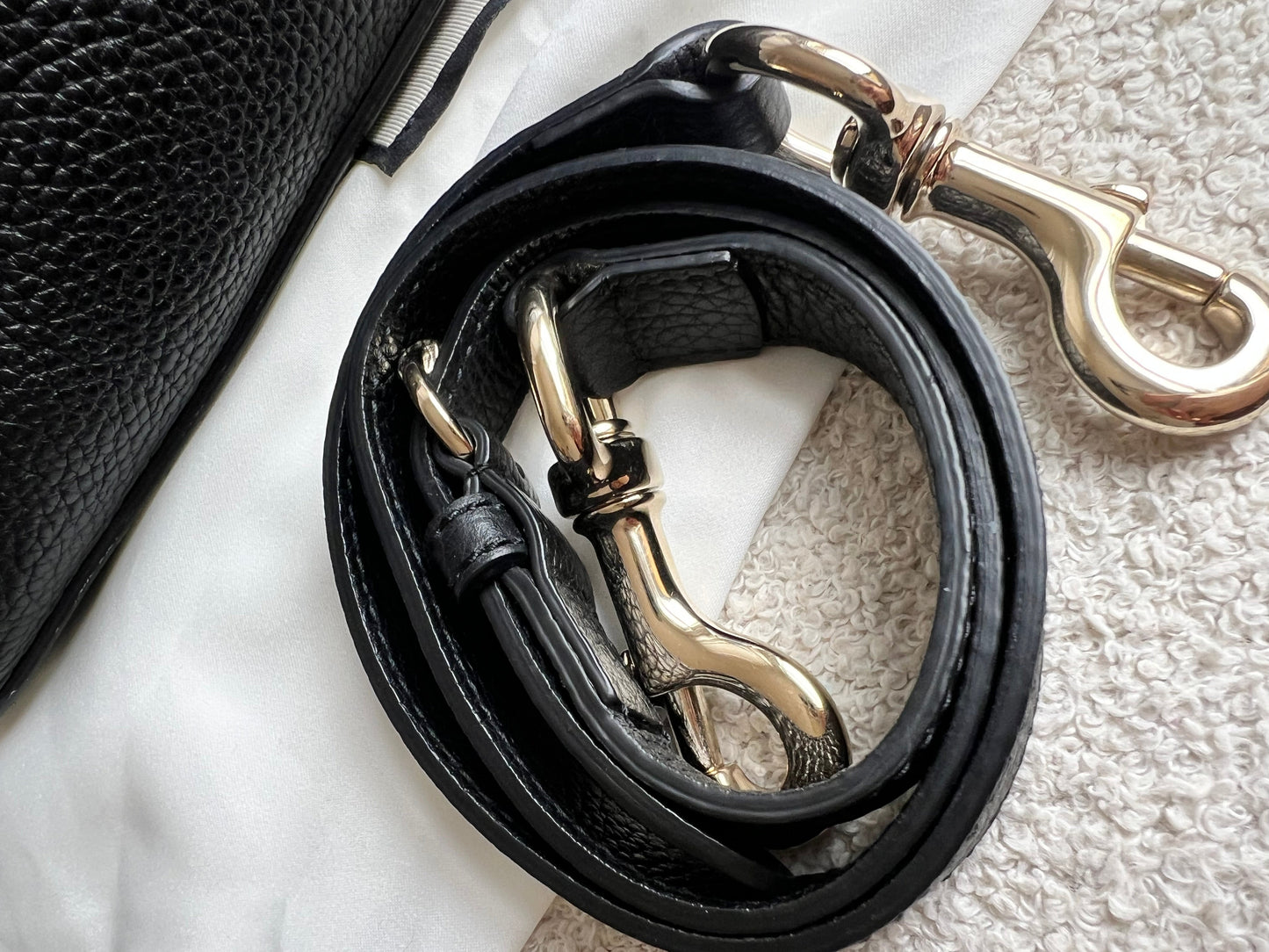 Gucci Soho Large Hobo in Black Pebbled Calfskin